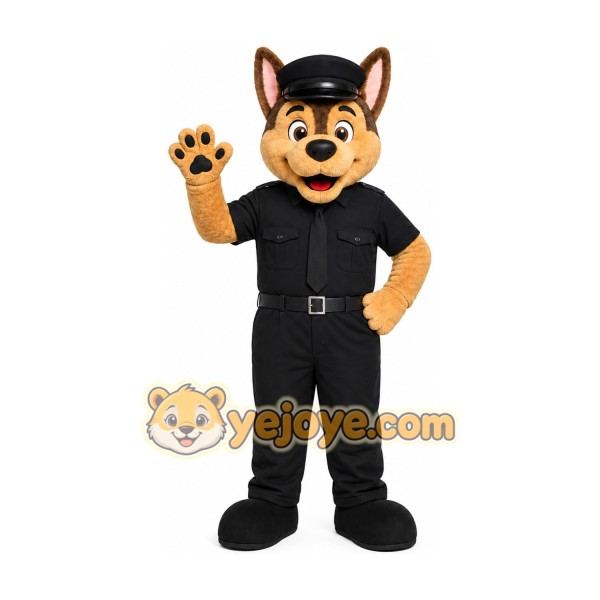 Black Dog Mascot Costume