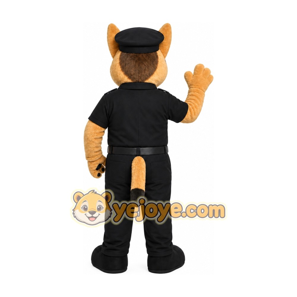 Black Dog Mascot Costume