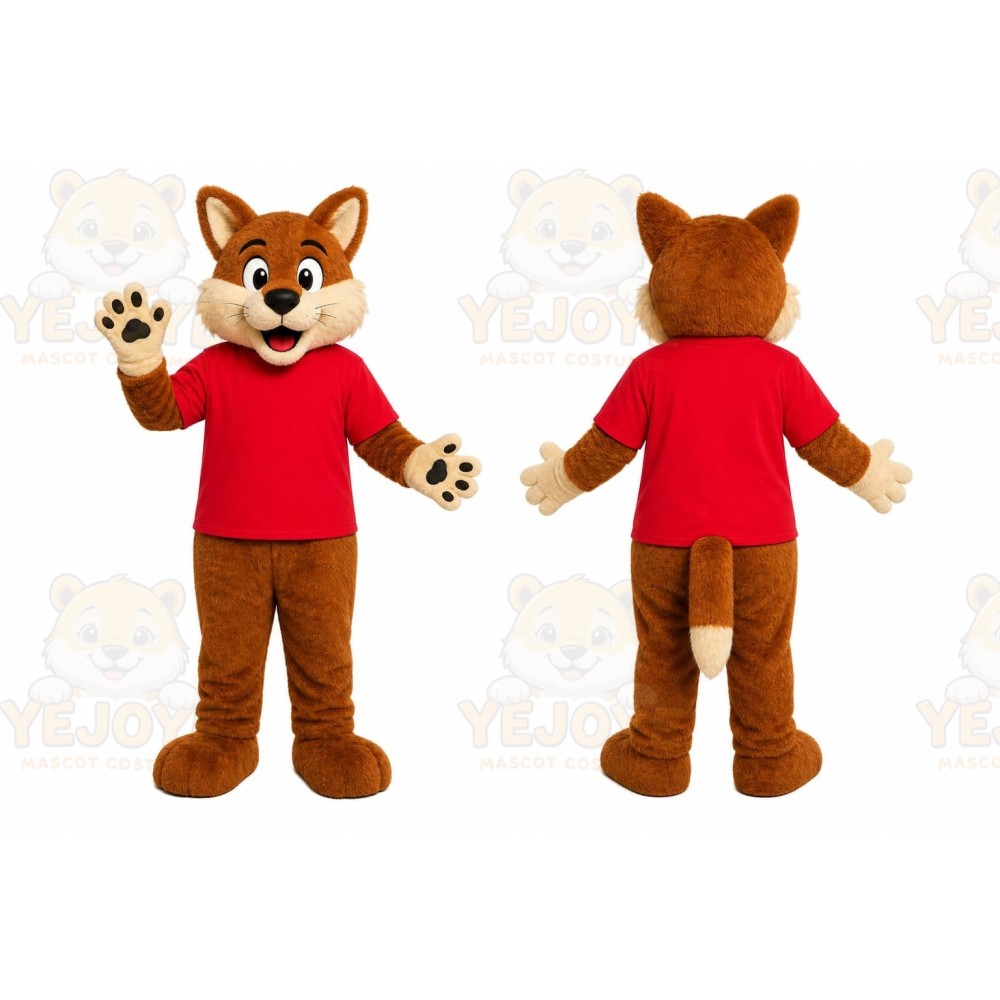 Friendly Fox Mascot Costume