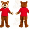 Friendly Fox Mascot Costume