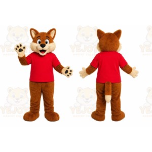 Friendly Fox Mascot Costume