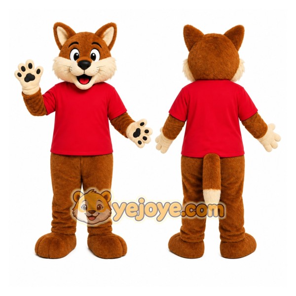 Friendly Fox Mascot Costume