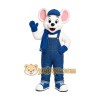 Mouse Overalls Mascot Costume