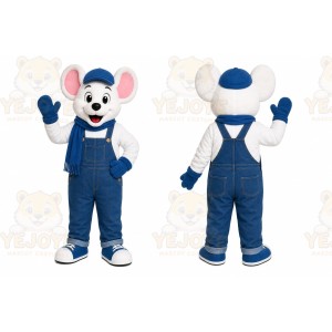 Mouse Overalls Mascot Costume