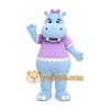Blue Hippo Mascot Costume Blue Hippo Mascot Costume