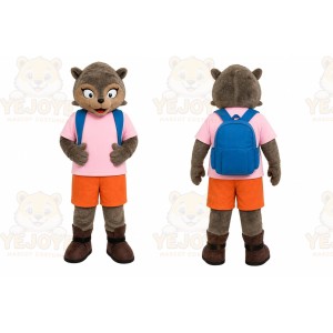Raccoon Backpack Mascot Costume