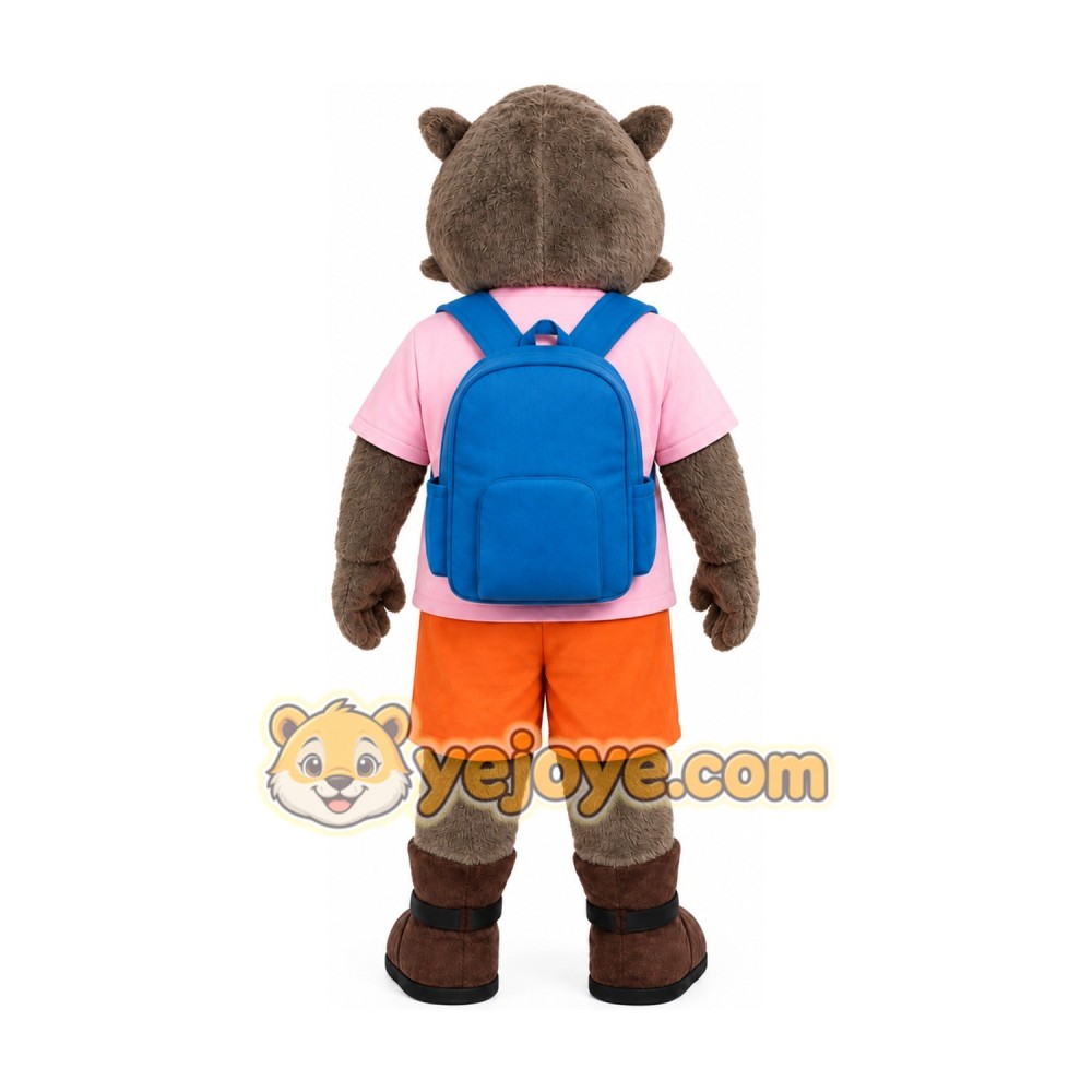 Raccoon Backpack Mascot Costume