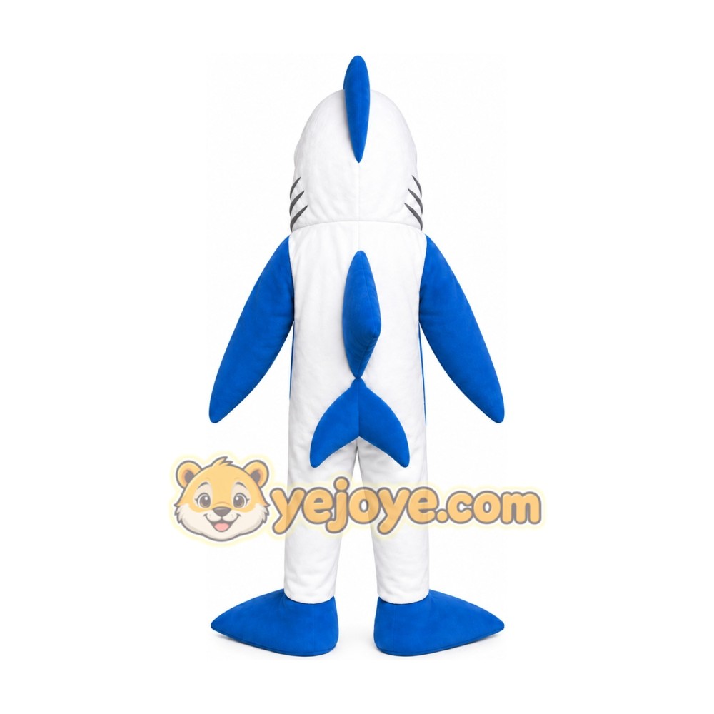 White Shark Mascot Costume White Shark Mascot Costume