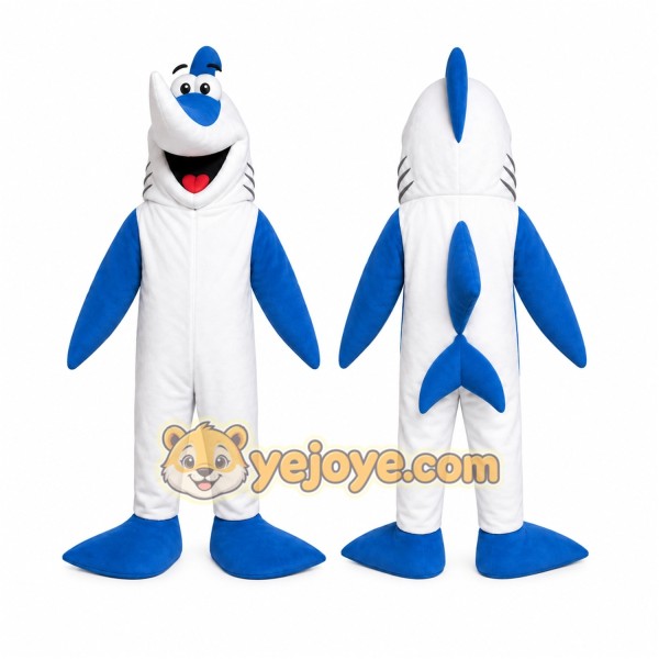 White Shark Mascot Costume