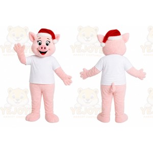 Pink Pig Mascot Costume