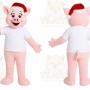 Pink Pig Mascot Costume