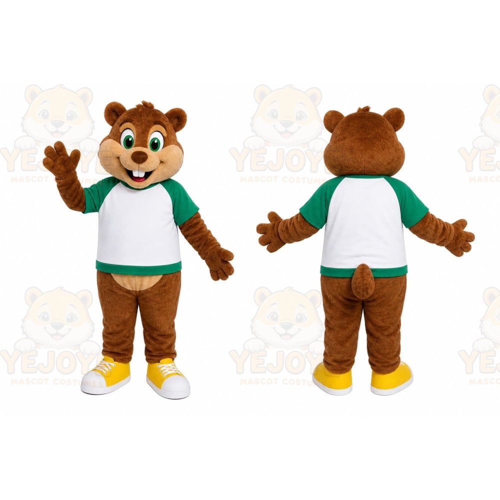 Friendly Chipmunk Mascot Costume