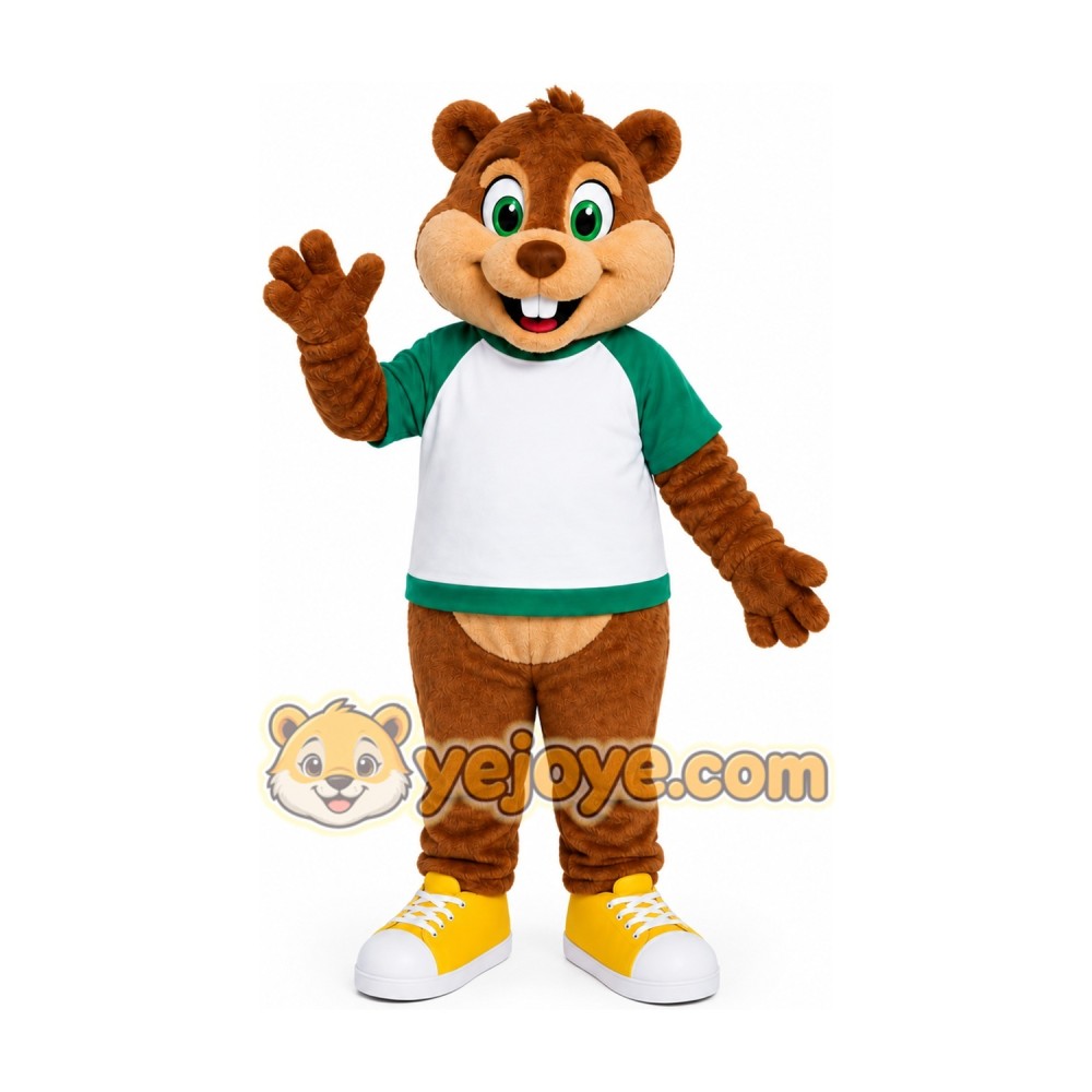 Friendly Chipmunk Mascot Costume