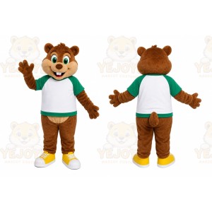 Friendly Chipmunk Mascot Costume