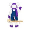 Purple Mouse Mascot Costume
