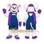 Purple Mouse Mascot Costume