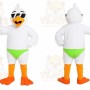 White Duck Swimwear Mascot Costume