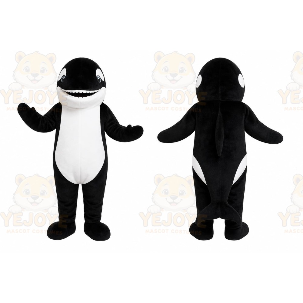 Black Dolphin Mascot Costume