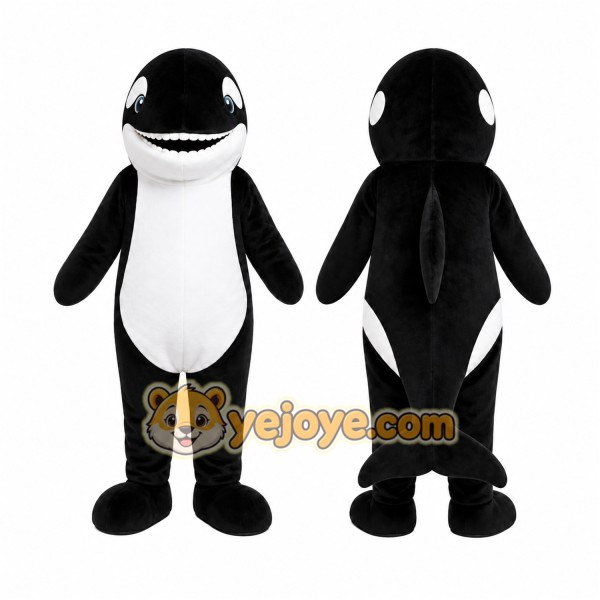 Black Dolphin Mascot Costume