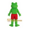 Green Frog Red Shorts Mascot Costume Green Frog Red Shorts Mascot Costume