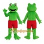 Green Frog Red Shorts Mascot Costume