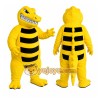 Yellow Crocodile Mascot Costume