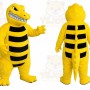 Yellow Crocodile Mascot Costume