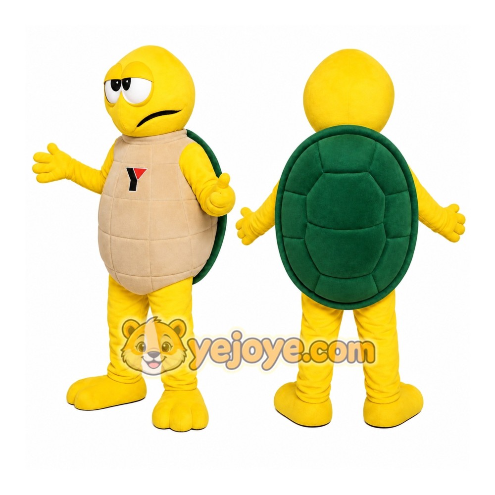 Yellow Turtle Mascot Costume