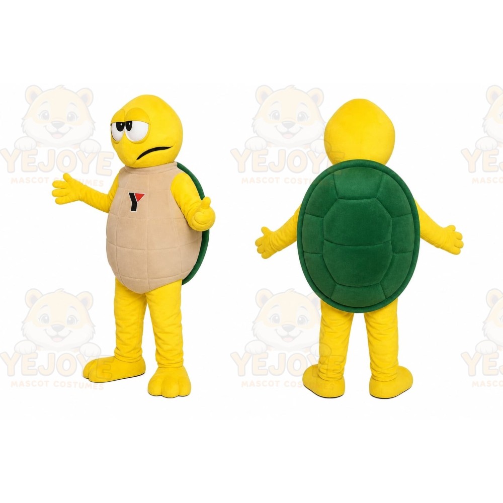 Yellow Turtle Mascot Costume