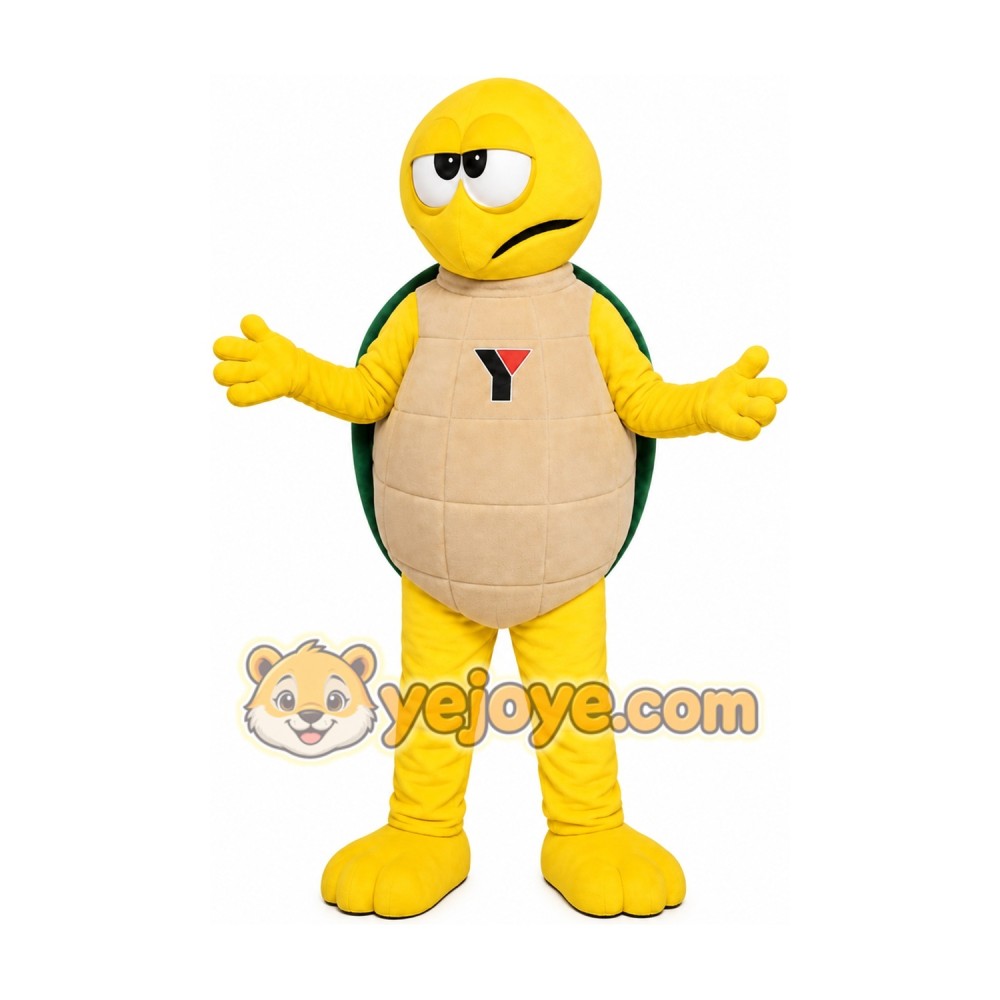 Yellow Turtle Mascot Costume