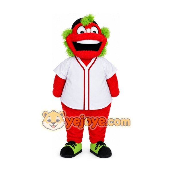Red Green Monster Mascot Costume Red Green Monster Mascot Costume