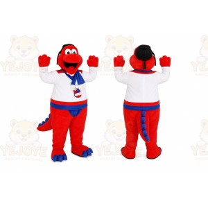 Hockey Dinosaur Mascot Costume