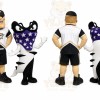 Cow Player Pair Mascot Costume