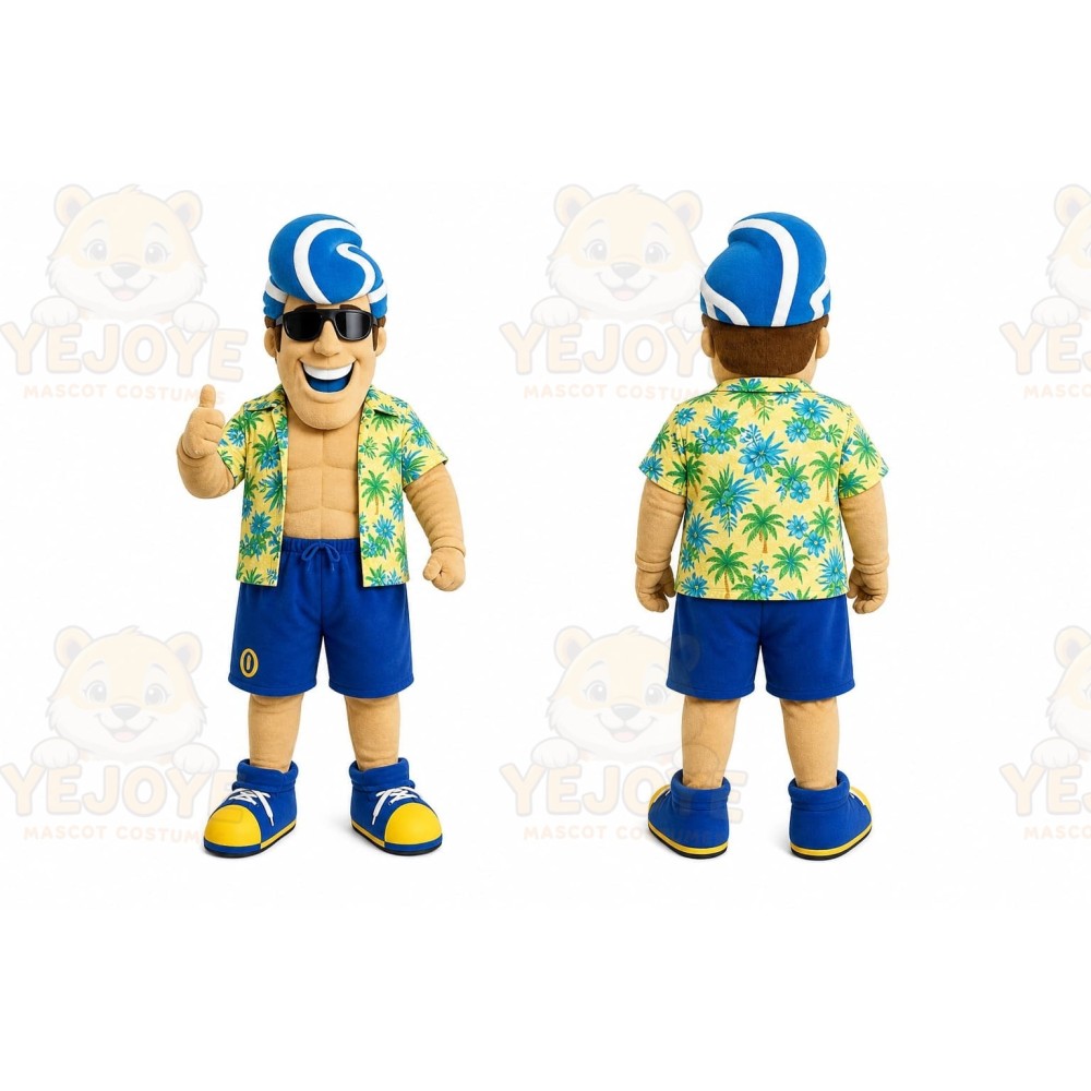 Sunglasses Boy Mascot Costume