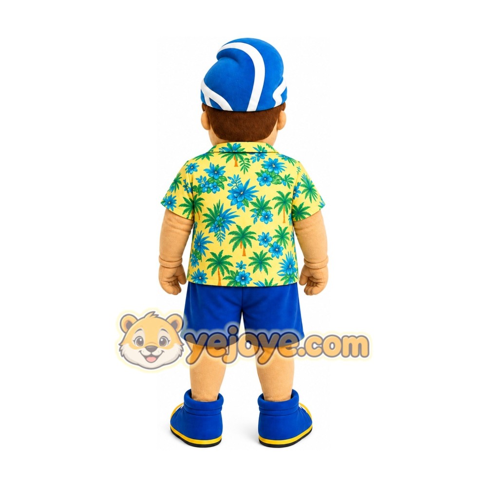Sunglasses Boy Mascot Costume Sunglasses Boy Mascot Costume