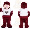 Maroon Sports Kid Mascot Costume