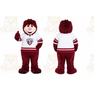 Maroon Sports Kid Mascot Costume