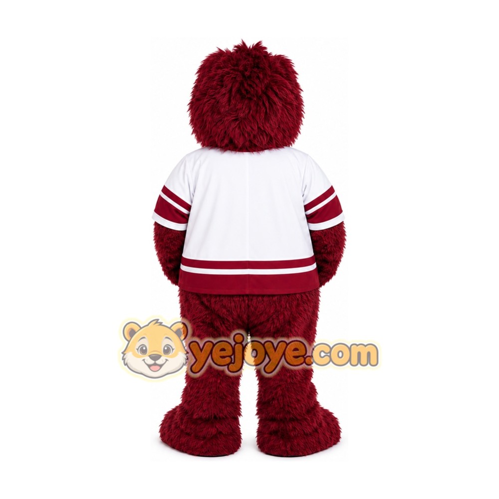Maroon Sports Kid Mascot Costume Maroon Sports Kid Mascot Costume