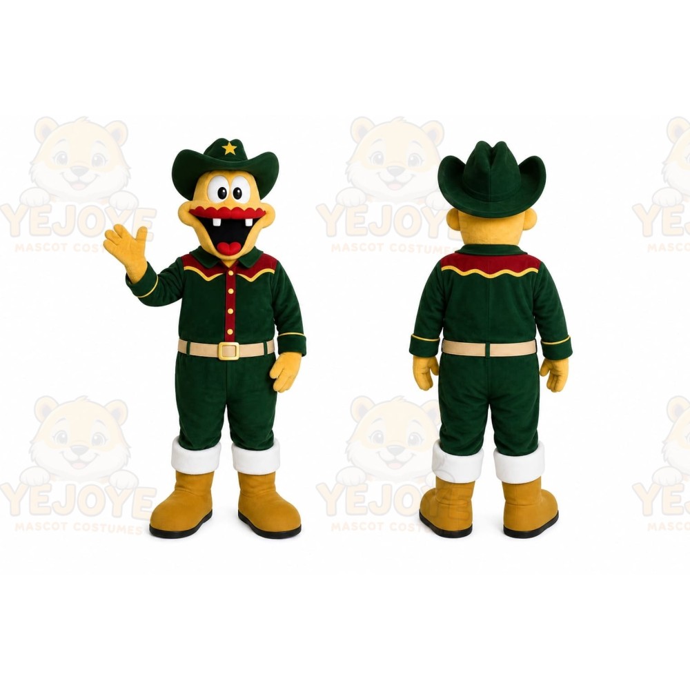 Green Sports Duck Mascot Costume