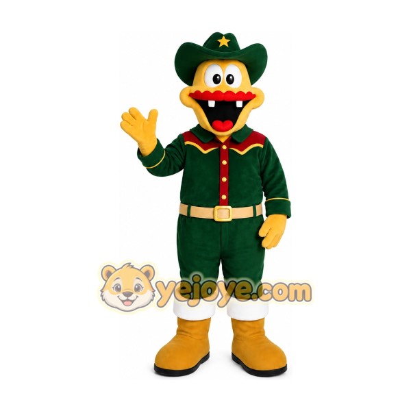 Green Sports Duck Mascot Costume Green Sports Duck Mascot Costume