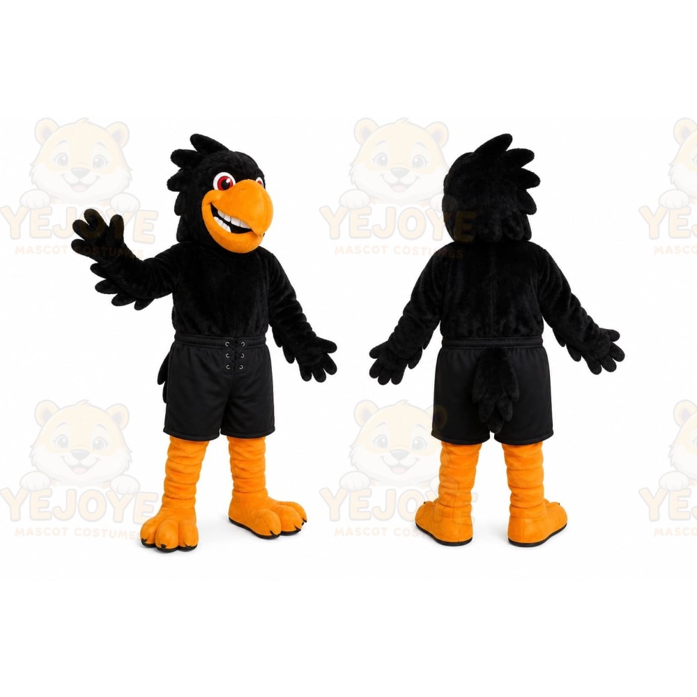 Black Raven Mascot Costume