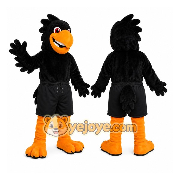 Black Raven Mascot Costume