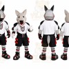 Hockey Wolf Set Mascot Costume