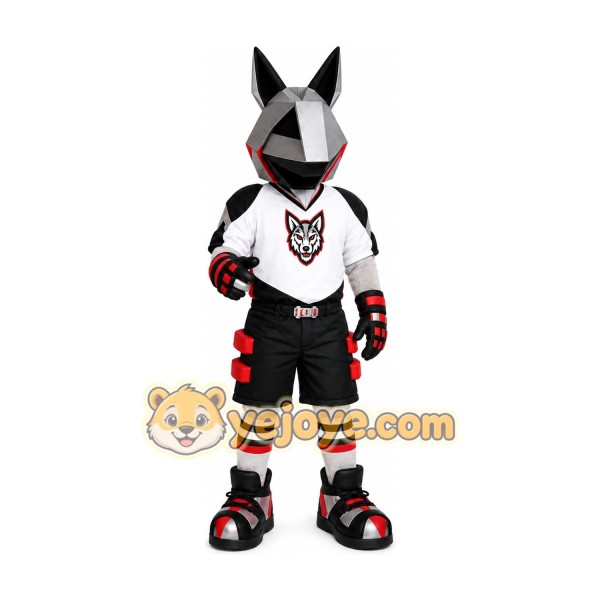 Hockey Wolf Set Mascot Costume Hockey Wolf Set Mascot Costume