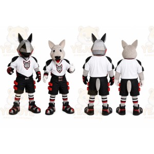 Hockey Wolf Set Mascot Costume