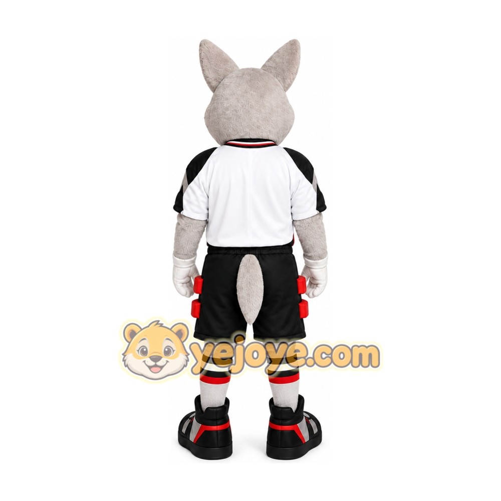 Hockey Wolf Set Mascot Costume Hockey Wolf Set Mascot Costume