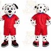Dalmatian Red Jersey Mascot Costume