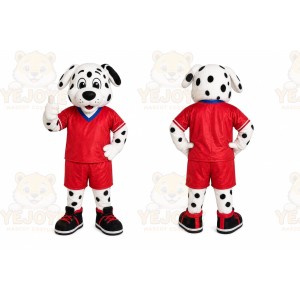 Dalmatian Red Jersey Mascot Costume