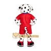 Dalmatian Red Jersey Mascot Costume Dalmatian Red Jersey Mascot Costume
