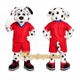 Dalmatian Red Jersey Mascot Costume